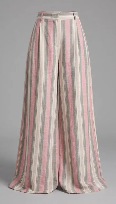 Blush Stripe Linen Pants