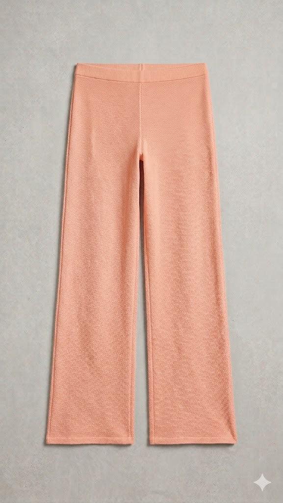 Solstice Peach Slouchy Knit Pant