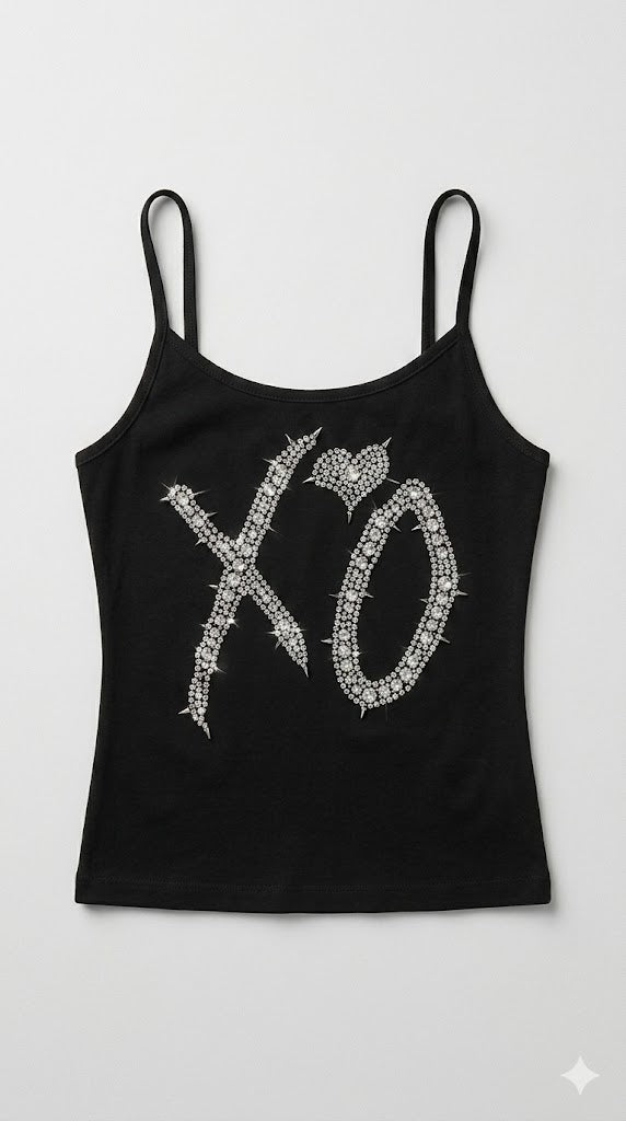 XO Crystal Embellished Camisole