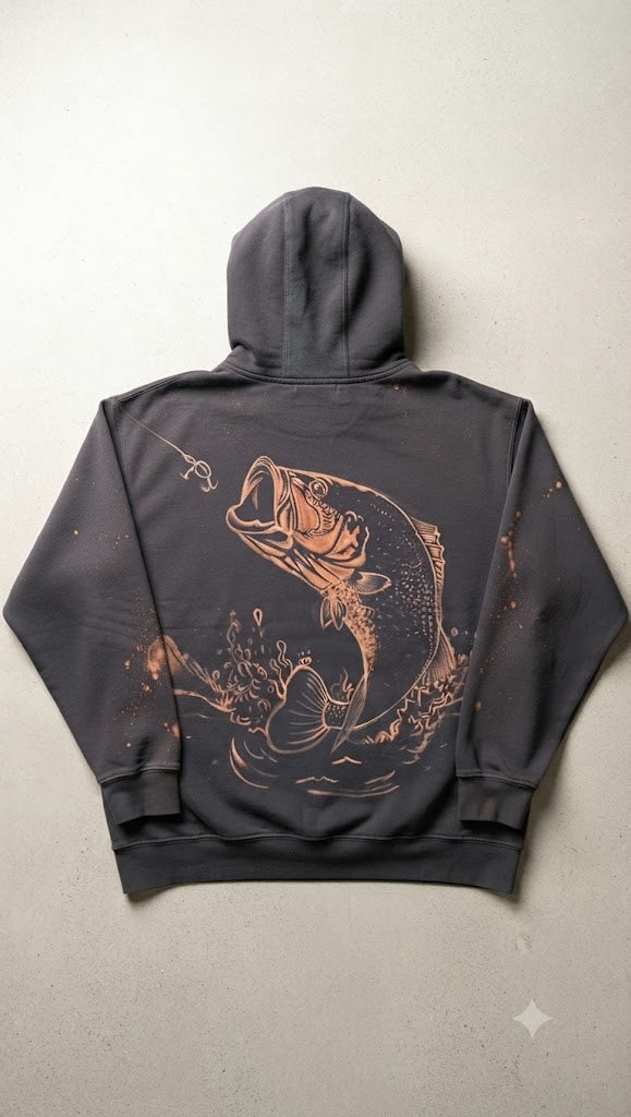 Ironwood Angler Splatter-Print Hoodie