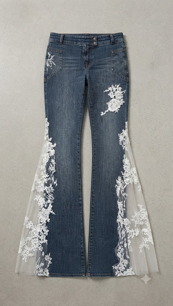 Florentine Embroidered Organza Flare