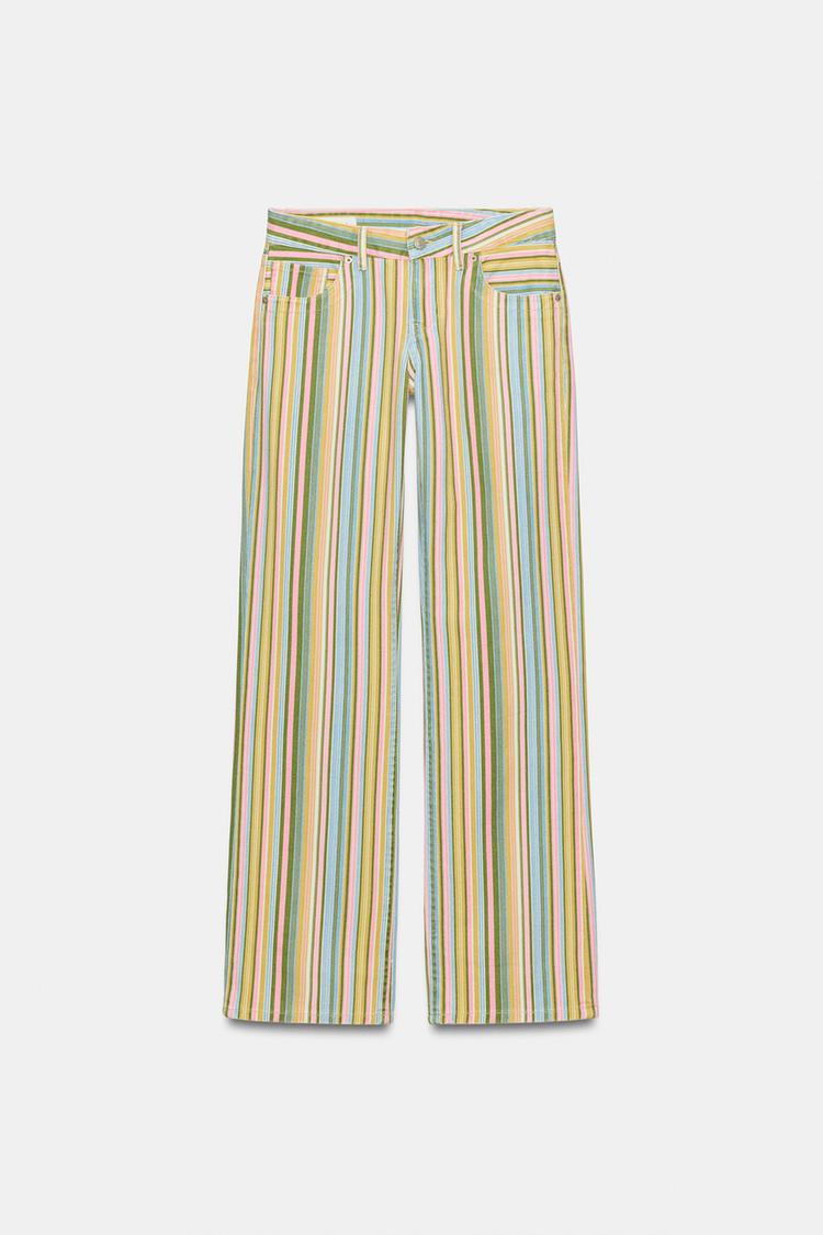 Coastal Pastel Multi-Stripe Pants