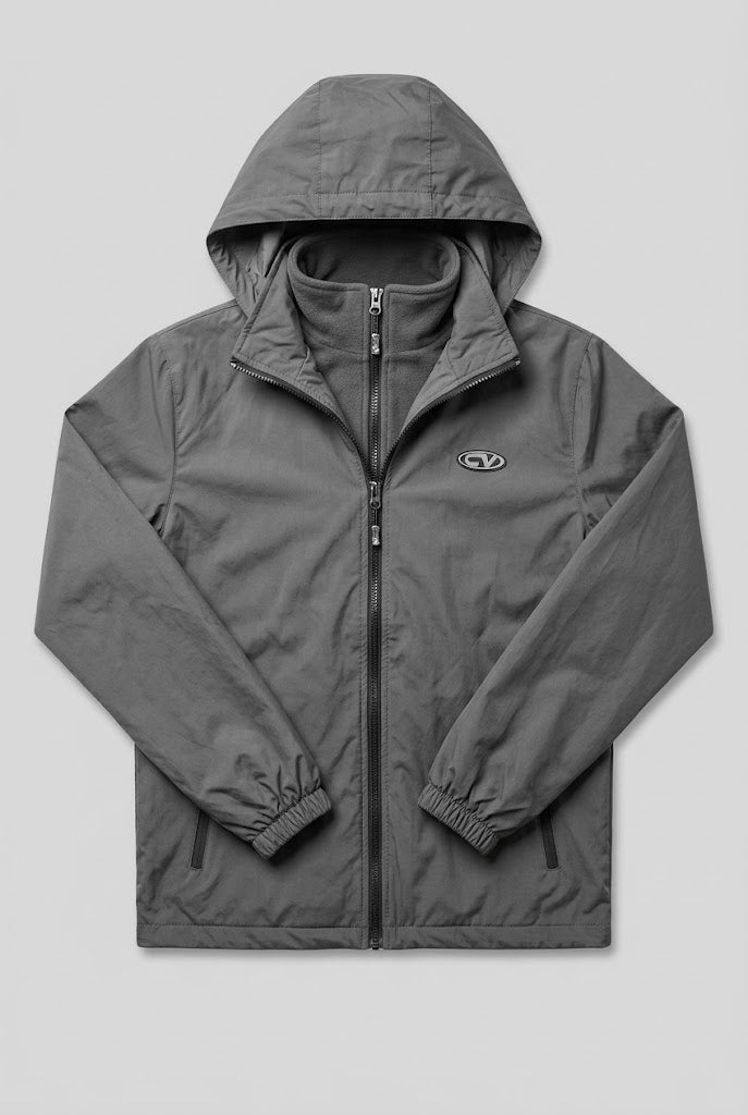 Essential Grey Windbreaker