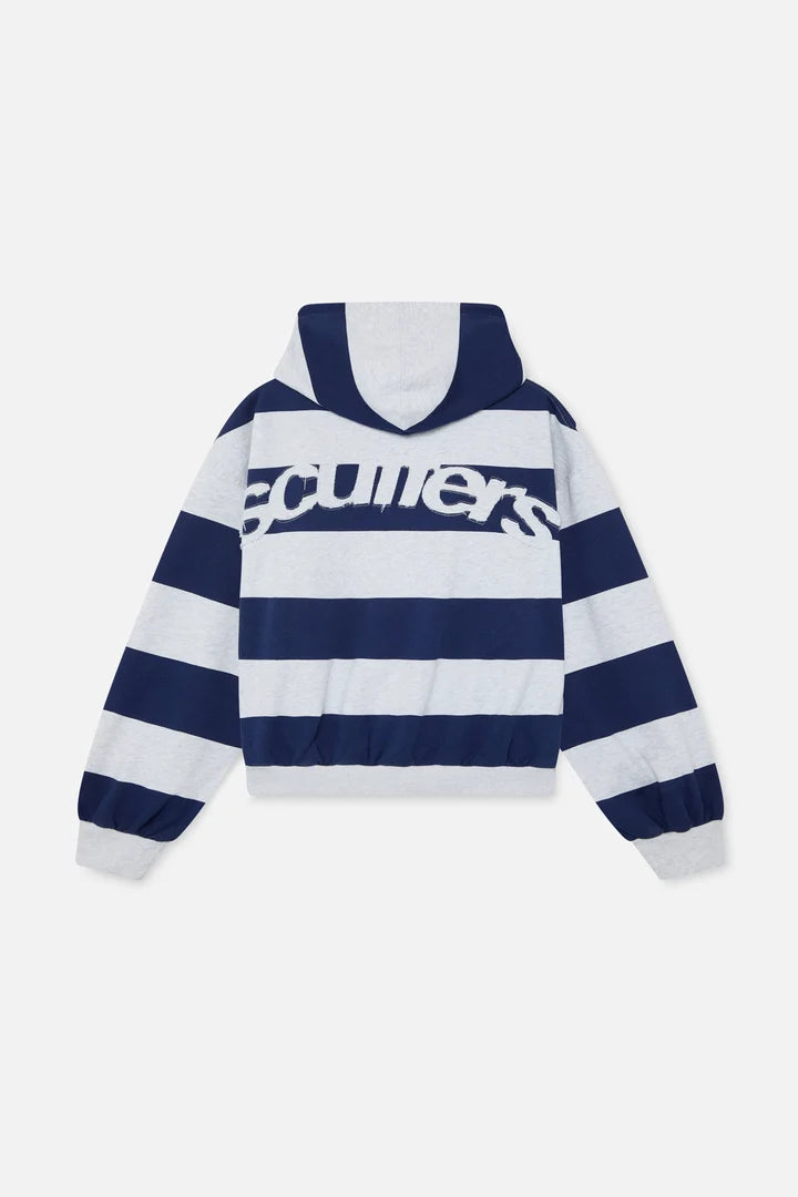 Striped Zip Hoodie