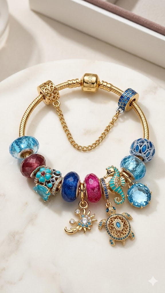 Pandora Ocean & Sun Charm Bracelet