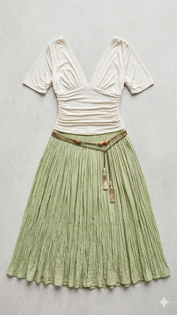 Freya Ruched Midi Set