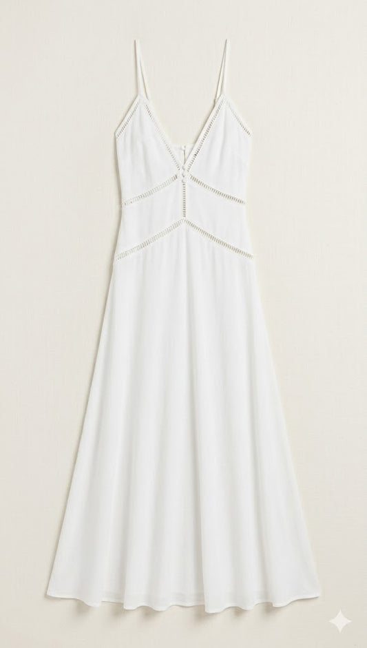Alabaster Eyelet Maxi