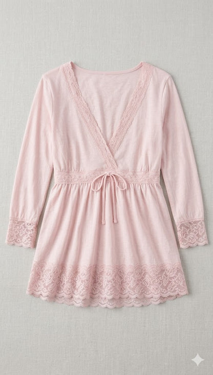 Colette Drawstring Empire-Waist Top