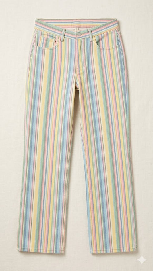 Amalfi Candy-Stripe Trouser