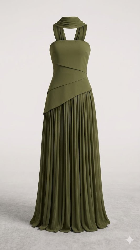 Athena Pleated Gown
