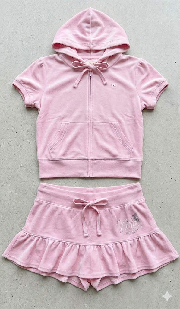 Velour Ruffle Set