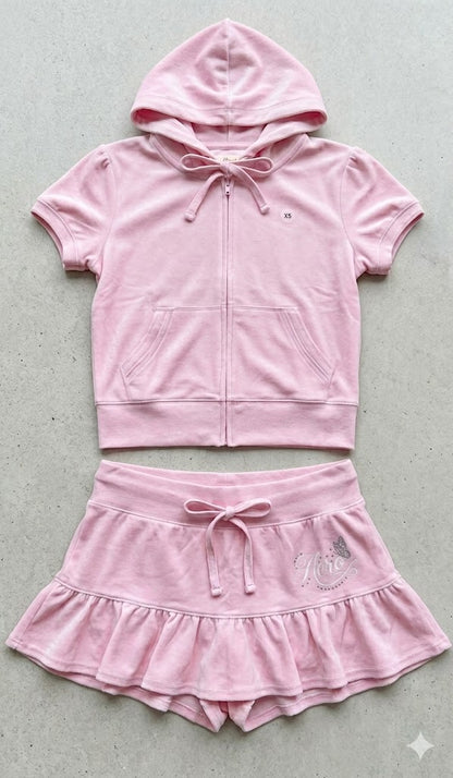 Velour Ruffle Set