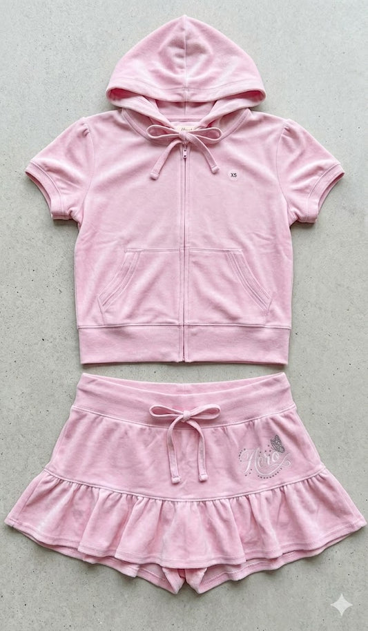 Velour Ruffle Set