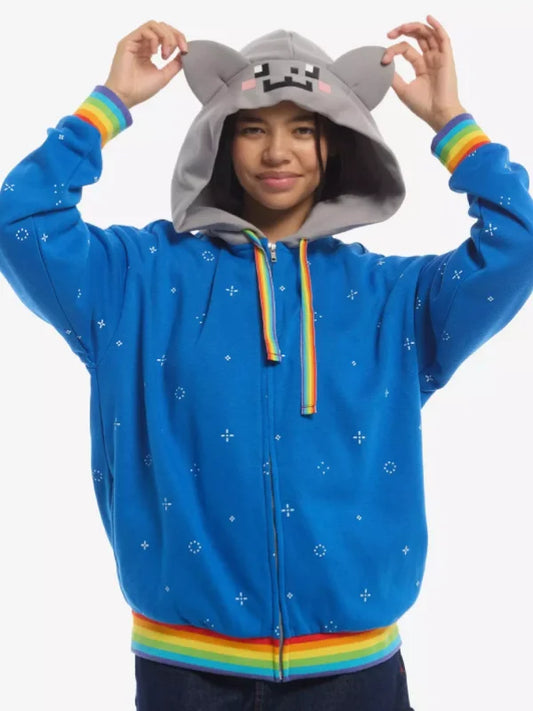 Cat Ear Zip-Up Hoodie