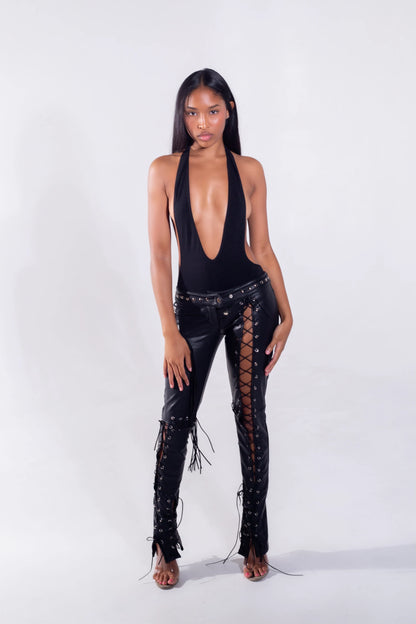 Obsidian Rebel Faux-Leather Pants