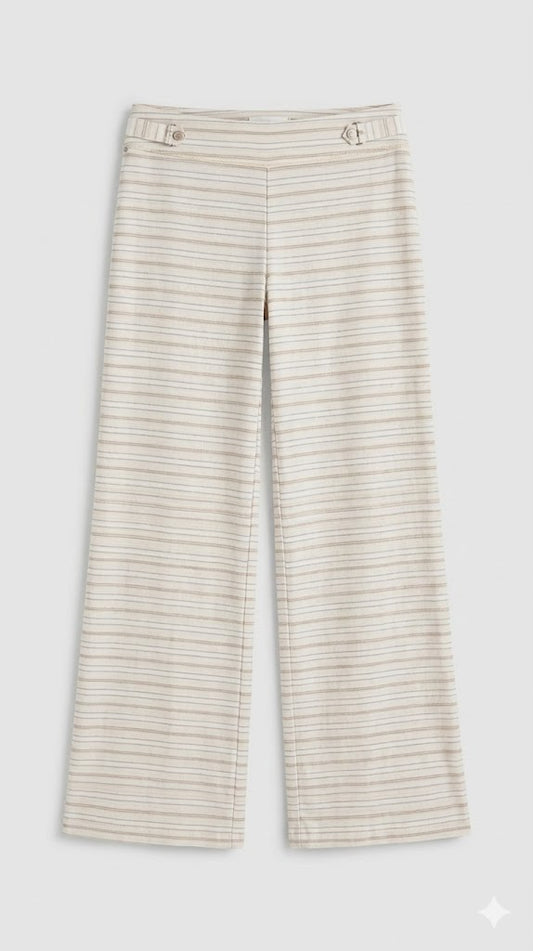 Valencia Striped Relaxed-Fit Trouser