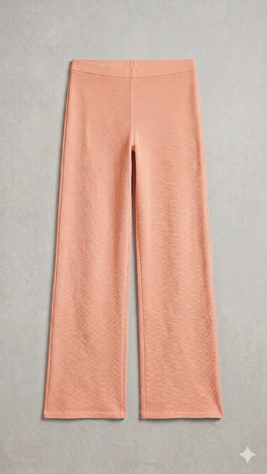 Solstice Peach Slouchy Knit Pant