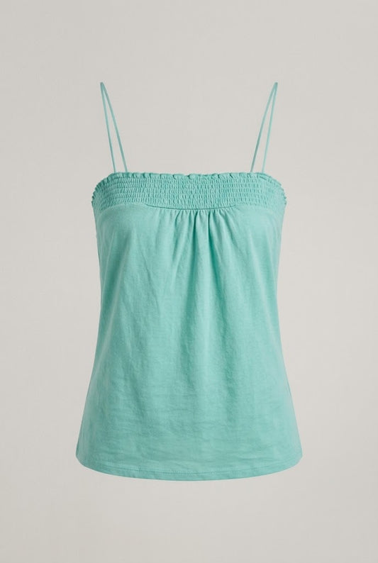 Teal Smocked Cami