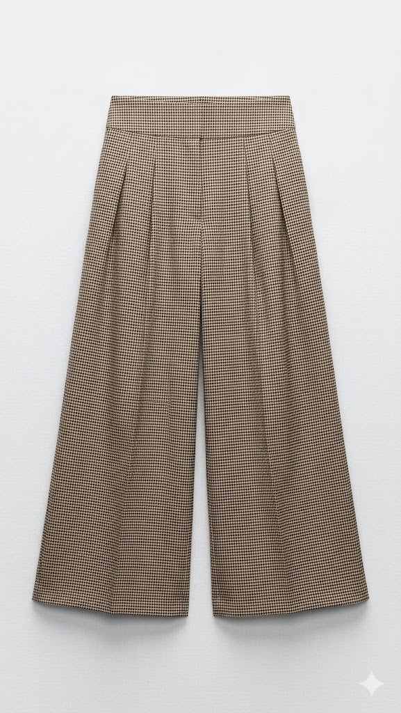 Houndstooth Wide-Legs
