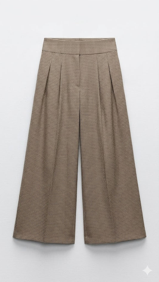 Houndstooth Wide-Legs