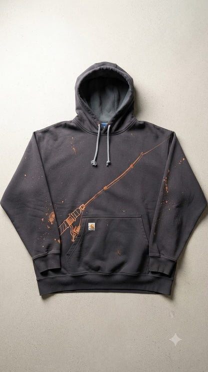 Ironwood Angler Splatter-Print Hoodie