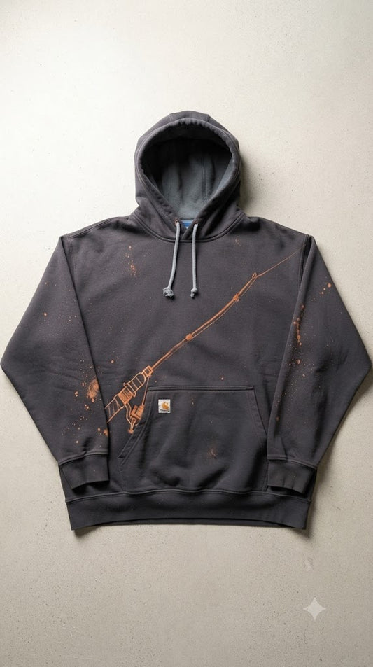 Ironwood Angler Splatter-Print Hoodie