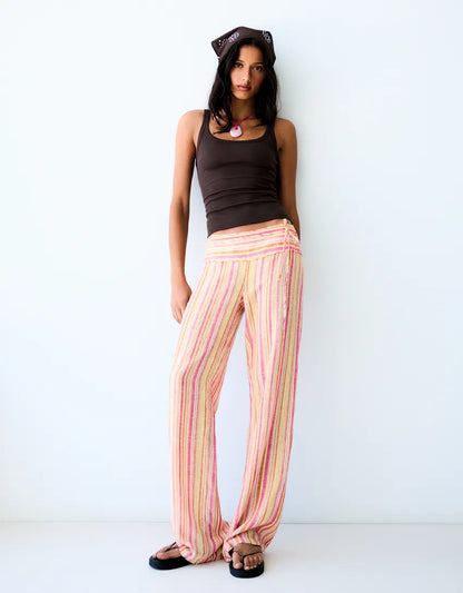 Striped Linen Trousers
