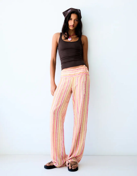 Striped Linen Trousers