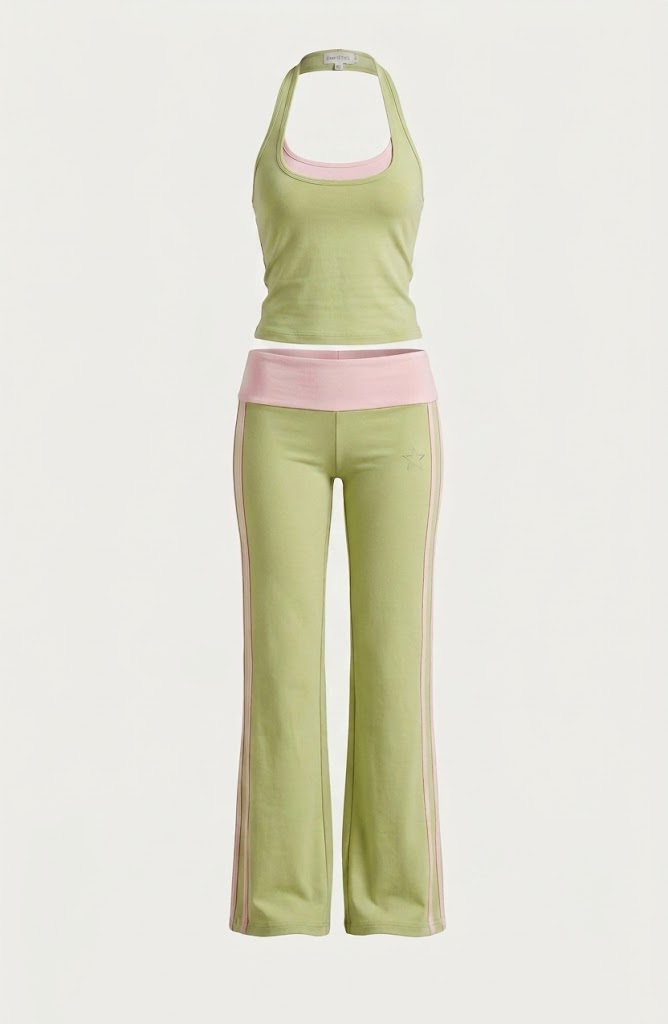 Matcha Retro Layered Set
