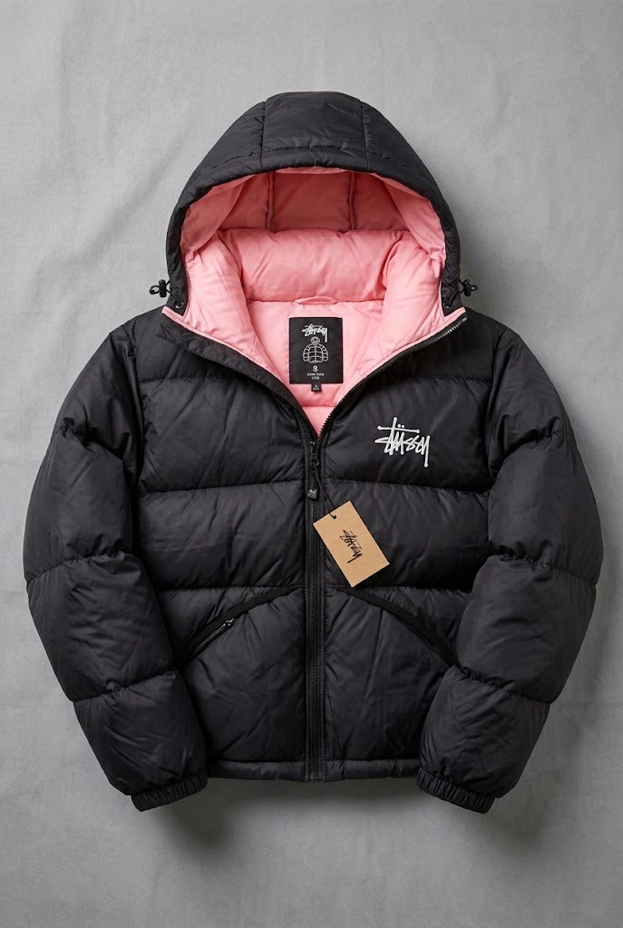 Stussy Pink-Lined Puffer