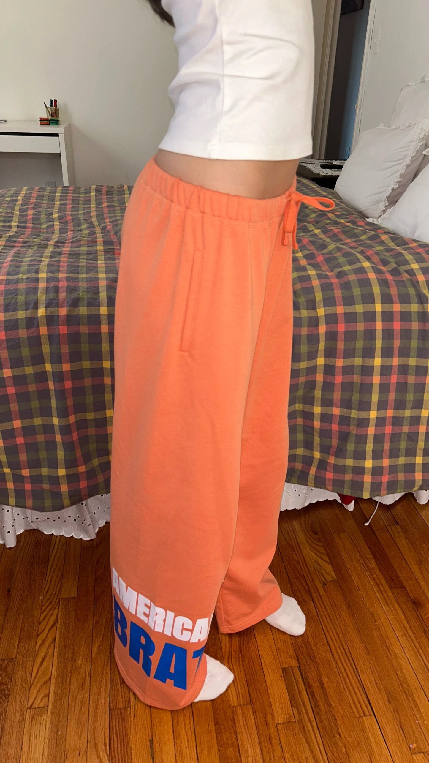 The American Brat Wide-Leg Sweatpants