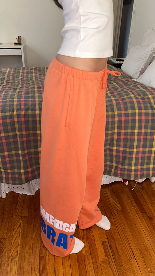 The American Brat Wide-Leg Sweatpants