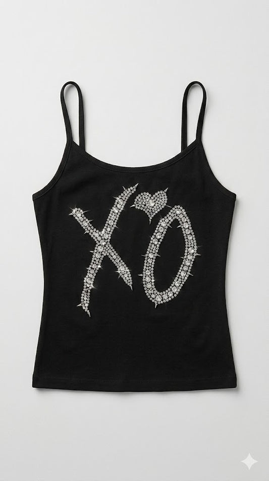 XO Crystal Embellished Camisole