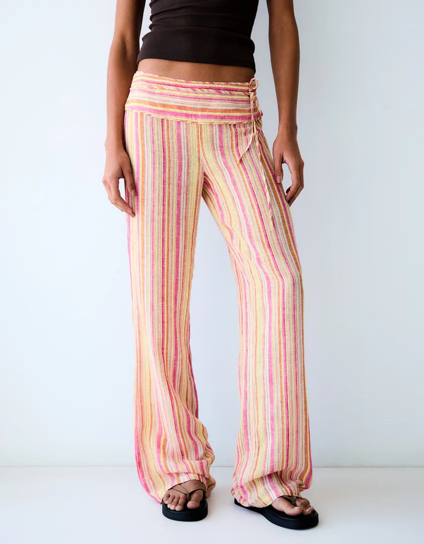 Striped Linen Trousers