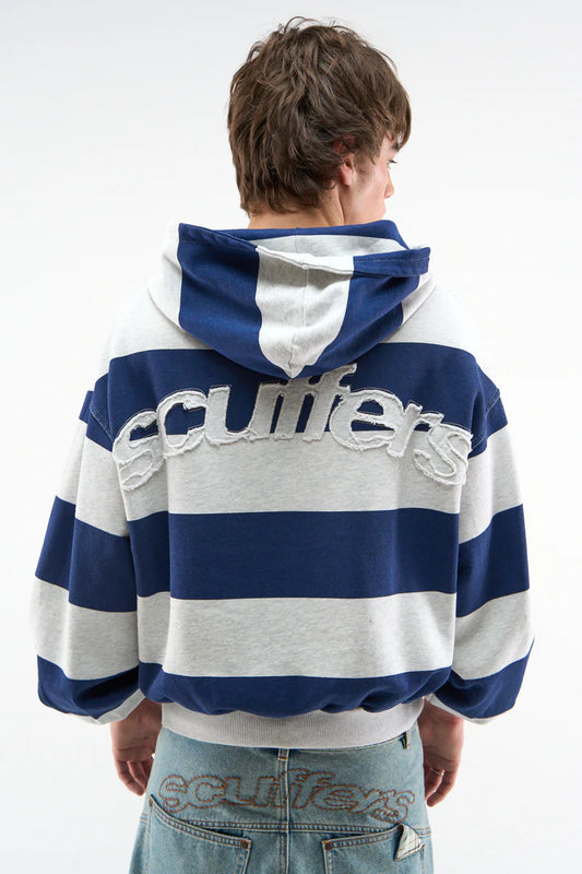 Striped Zip Hoodie