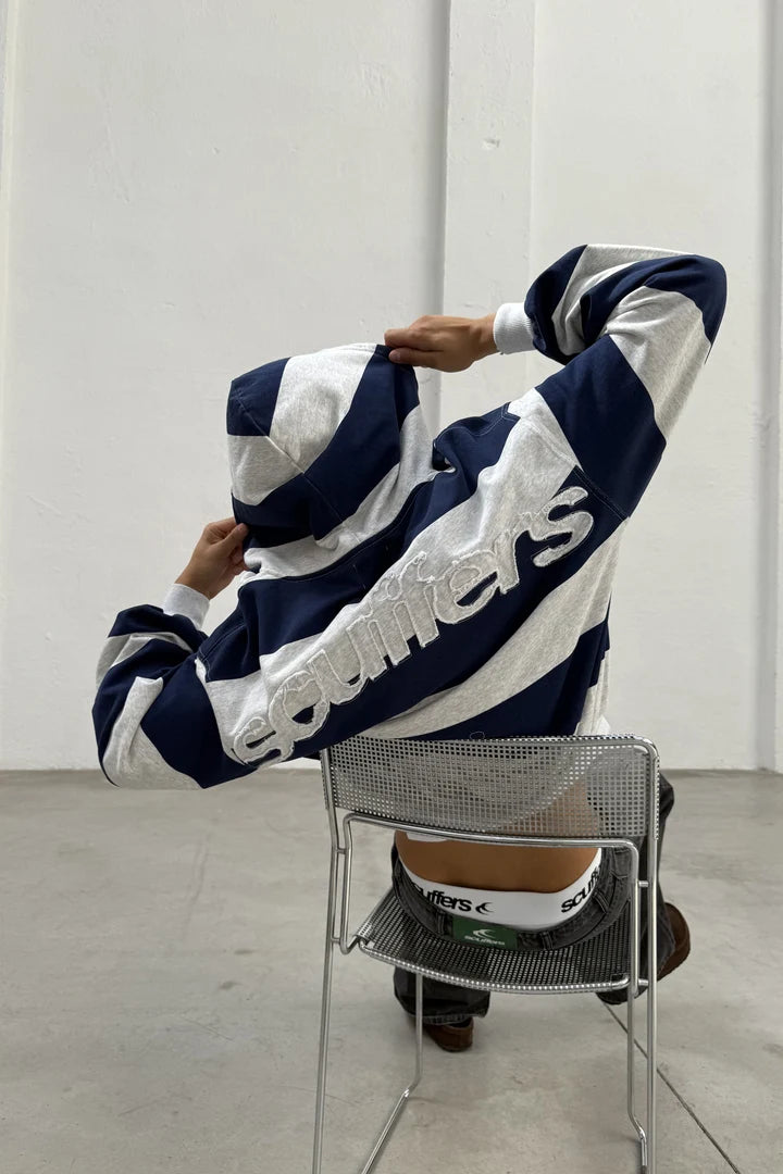 Striped Zip Hoodie