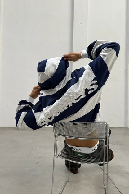 Striped Zip Hoodie