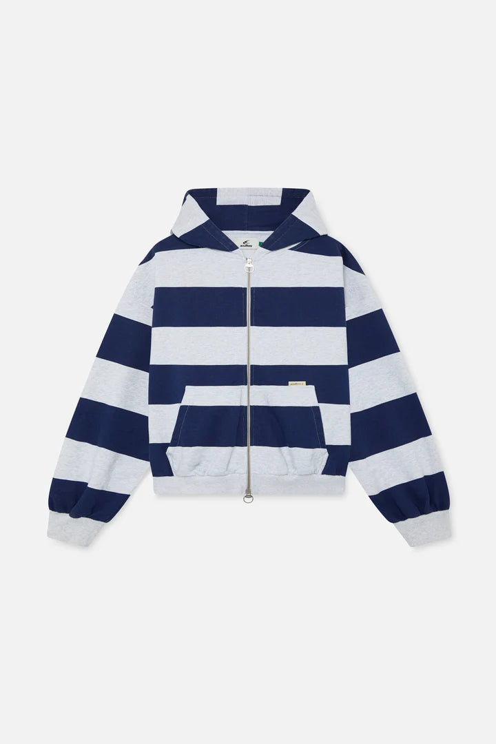 Striped Zip Hoodie