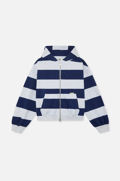 Striped Zip Hoodie