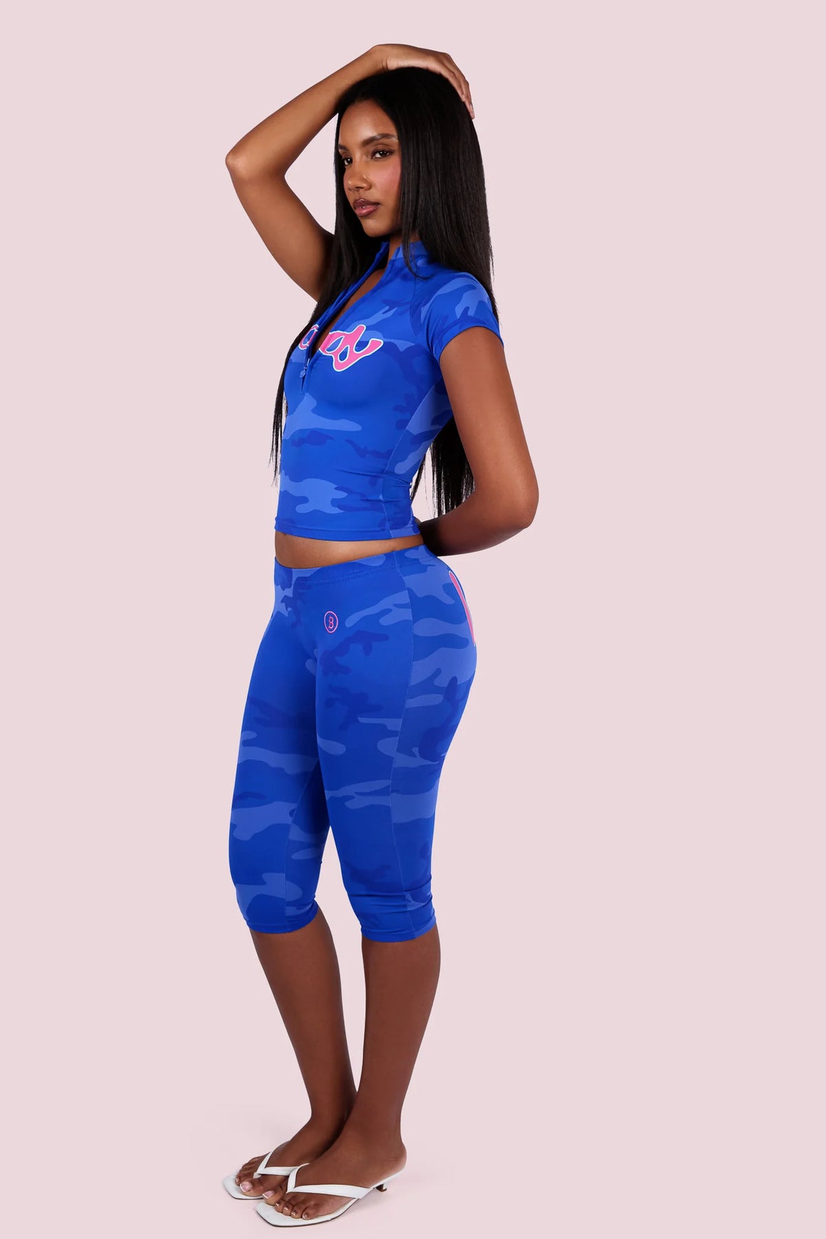 Blue Camo Activewear Set