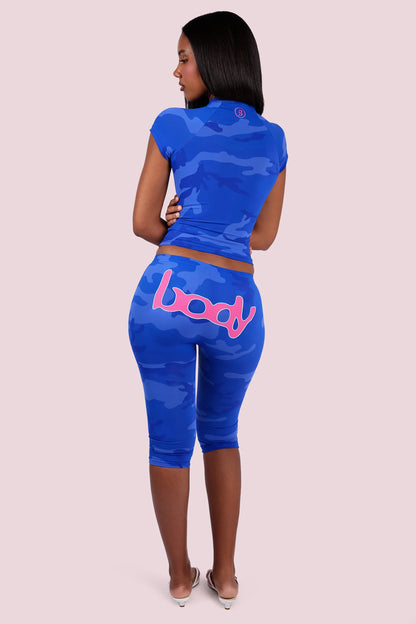 Blue Camo Activewear Set