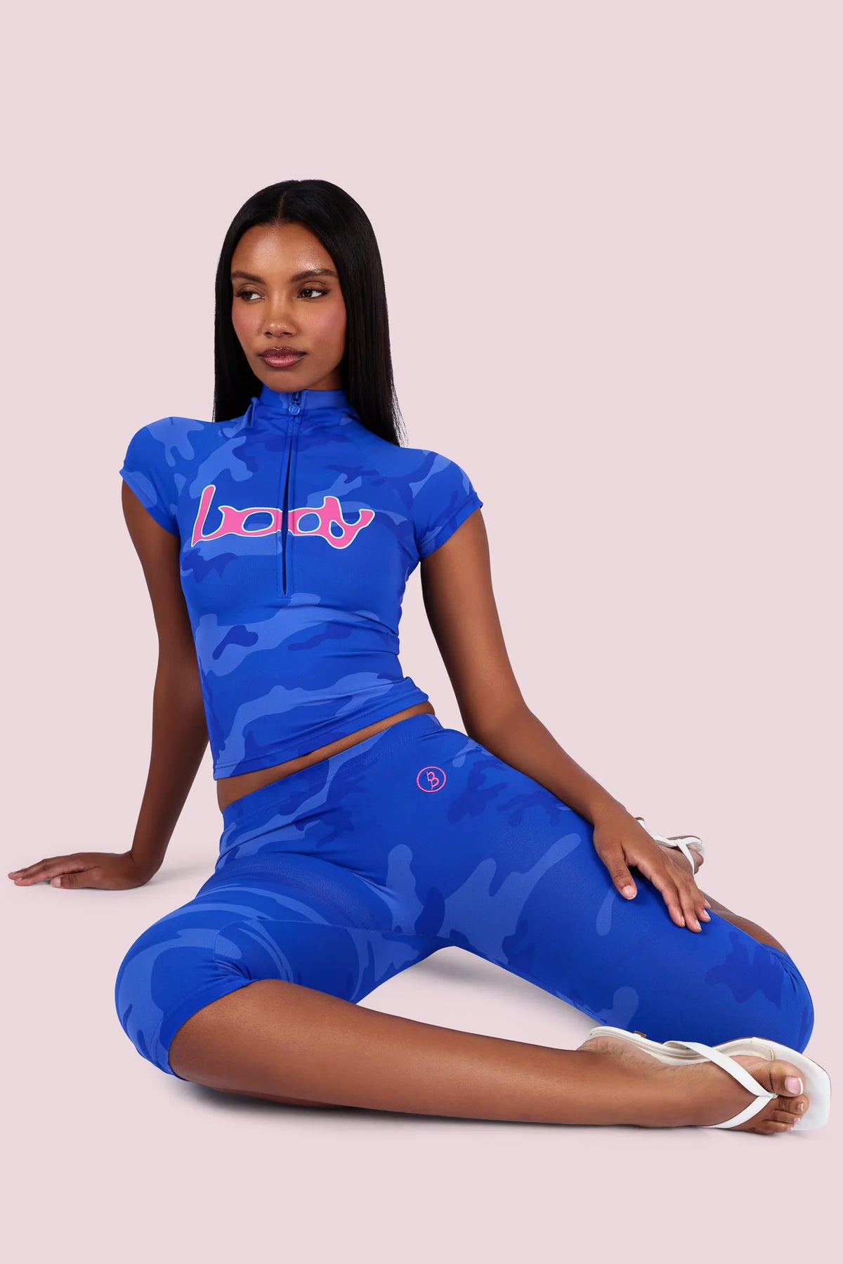 Blue Camo Activewear Set