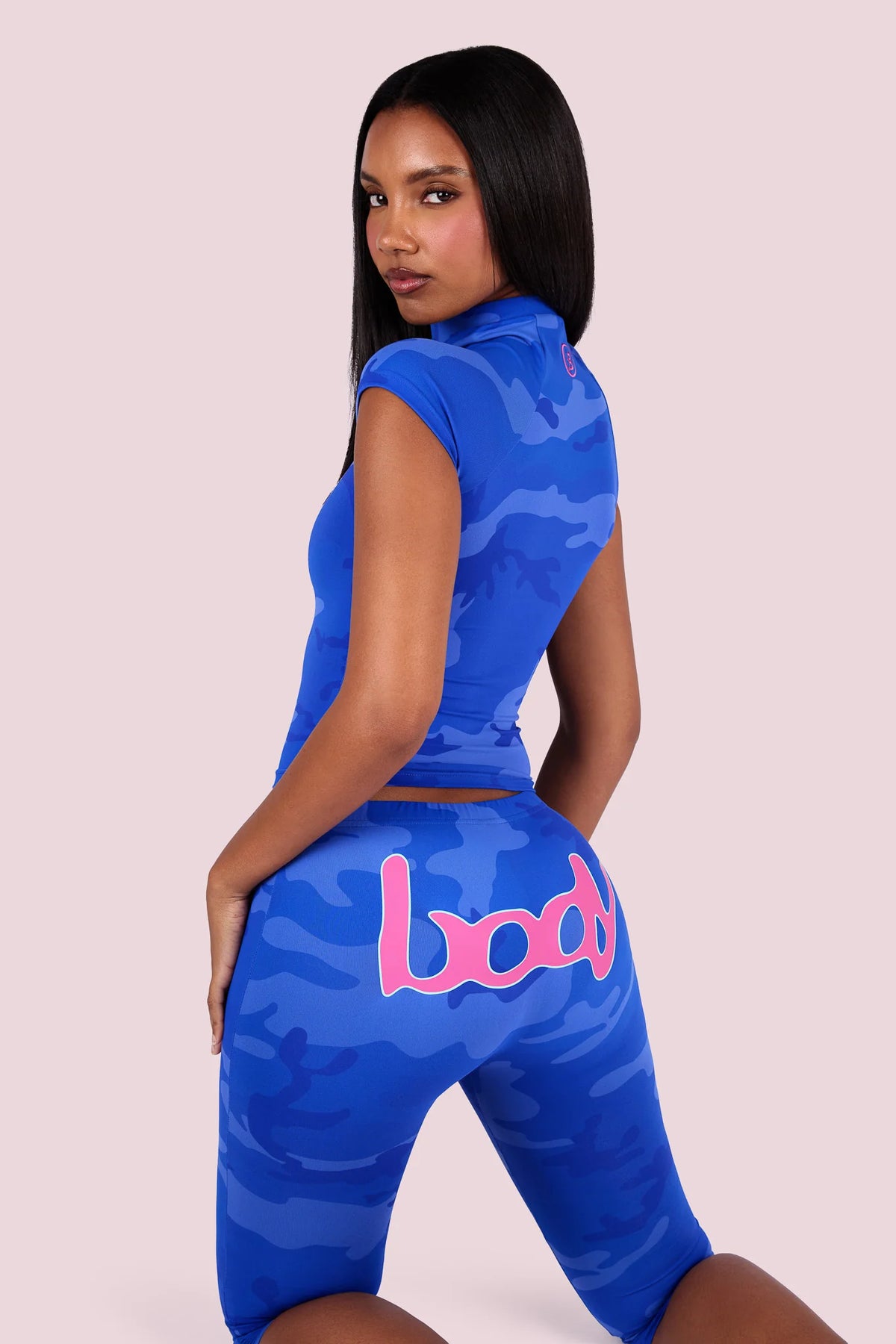 Blue Camo Activewear Set