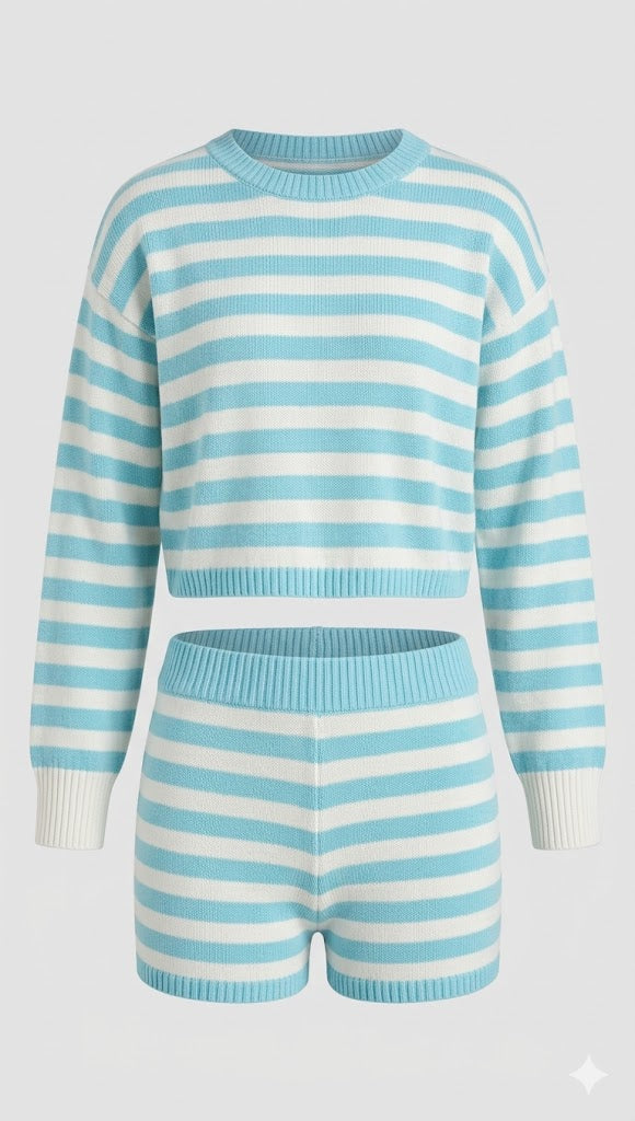 Marina Stripe Knit Set