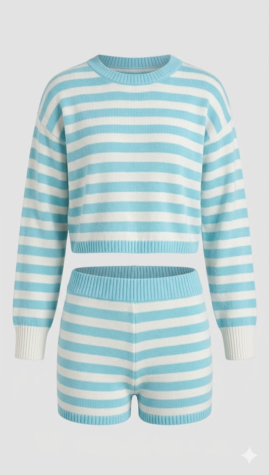 Marina Stripe Knit Set