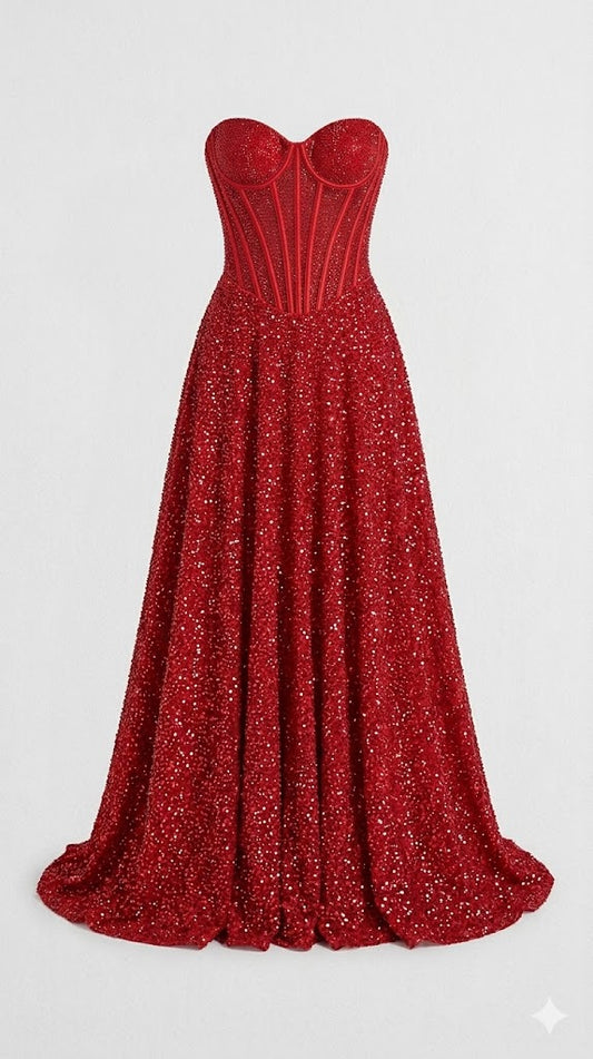 Scarlett Ember Corset Gown
