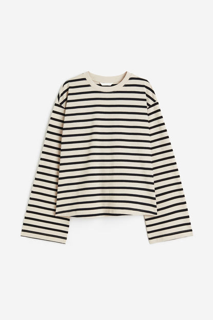 Ribbed Horizontal Stripe Top