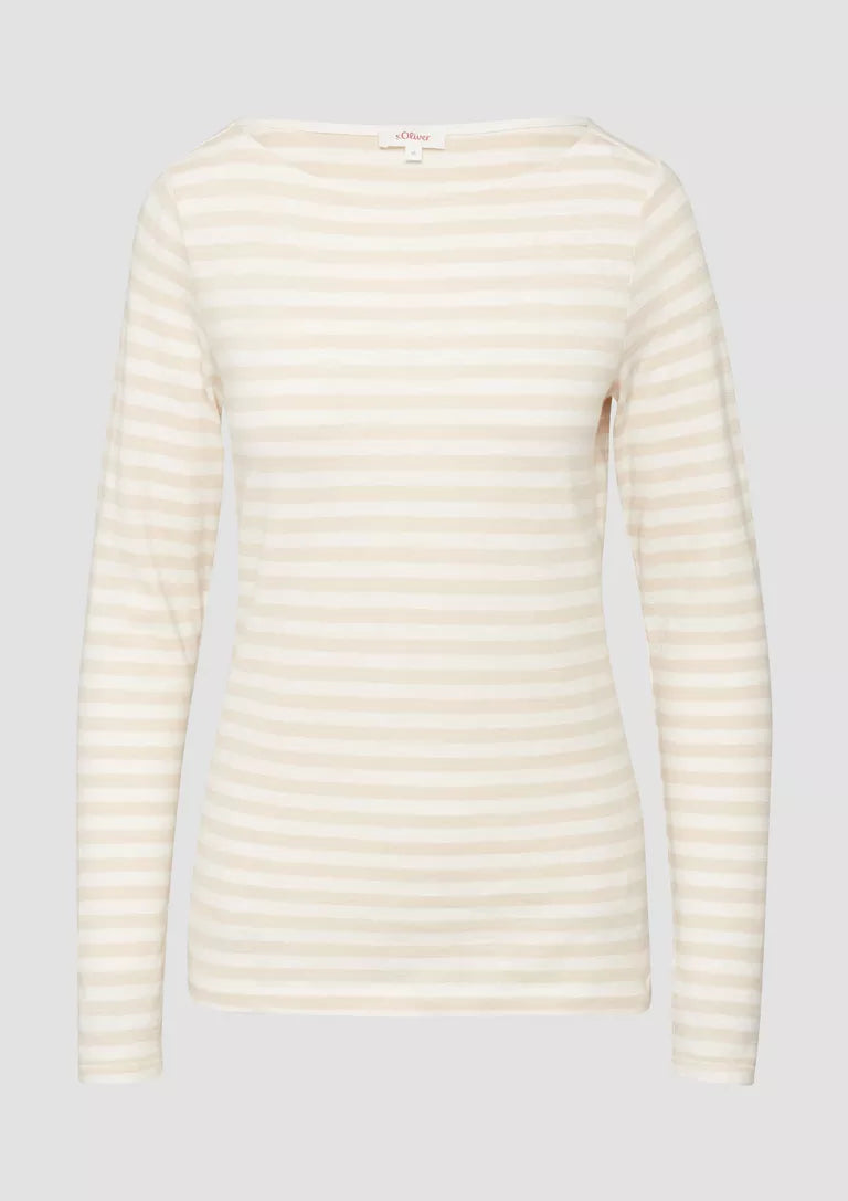 Ribbed Horizontal Stripe Top