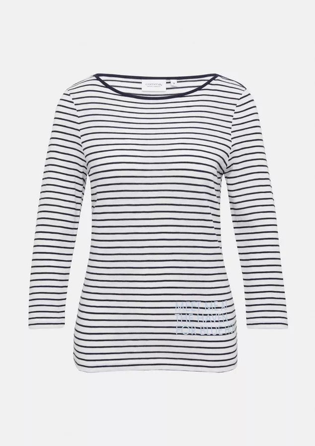 Ribbed Horizontal Stripe Top