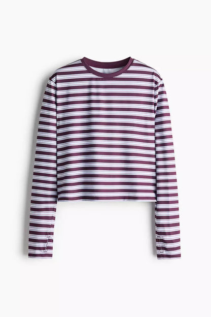 Ribbed Horizontal Stripe Top
